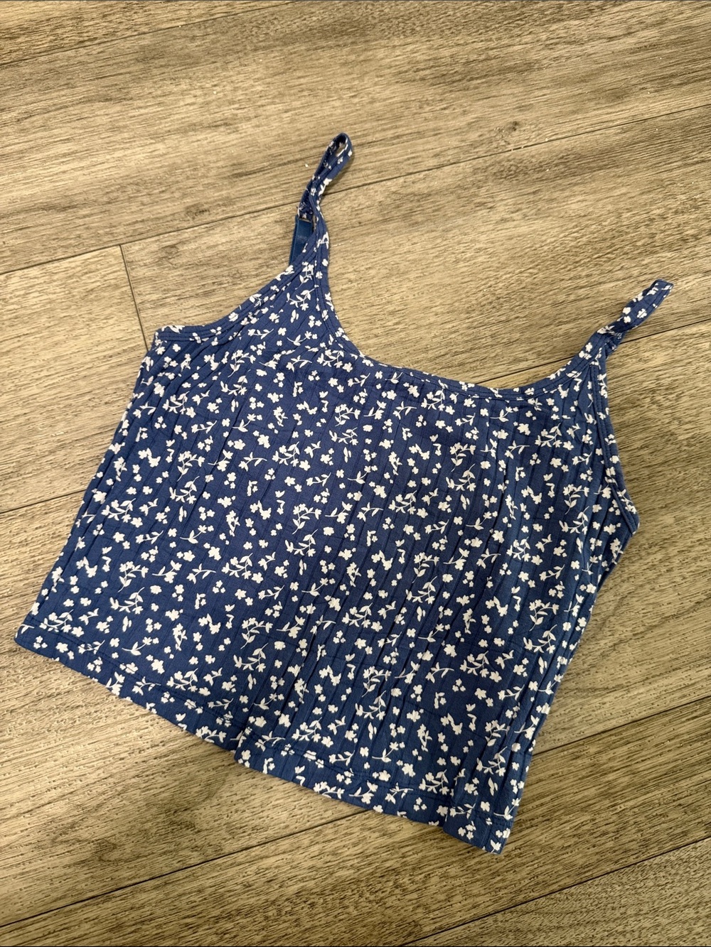 Old Navy Blue Floral Cami Tank